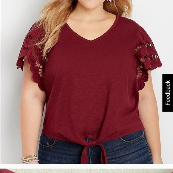 Maurices Tops - Beautiful wing sleeved shirt -brand new